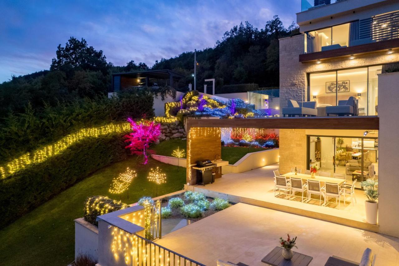 Villa Altavista - Seaview & Relax With Heated Pool & Minigolf Opatija Dış mekan fotoğraf